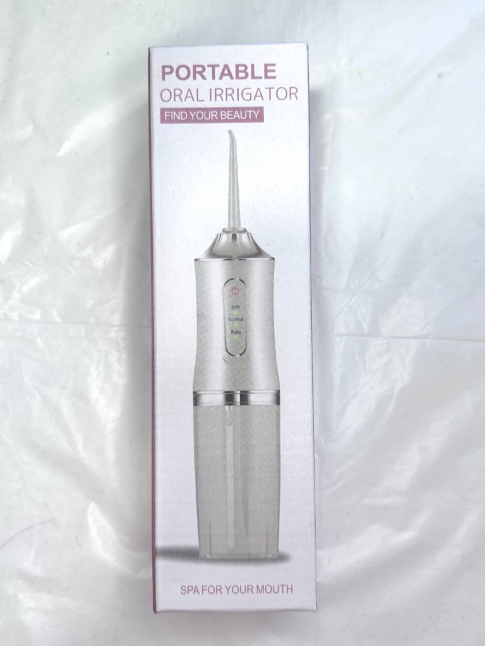 Cordless Rechargeable Water Dental Flosser Oral Irrigator with 3 Modes & 4 Tips